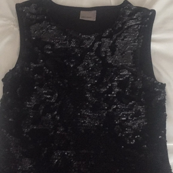 Black sparkly mini dress - Picture 2 of 2
